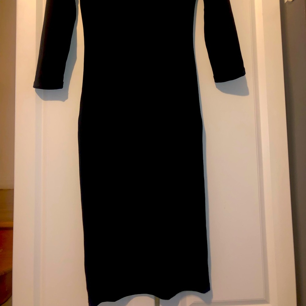 Mock Neck Midi Dress